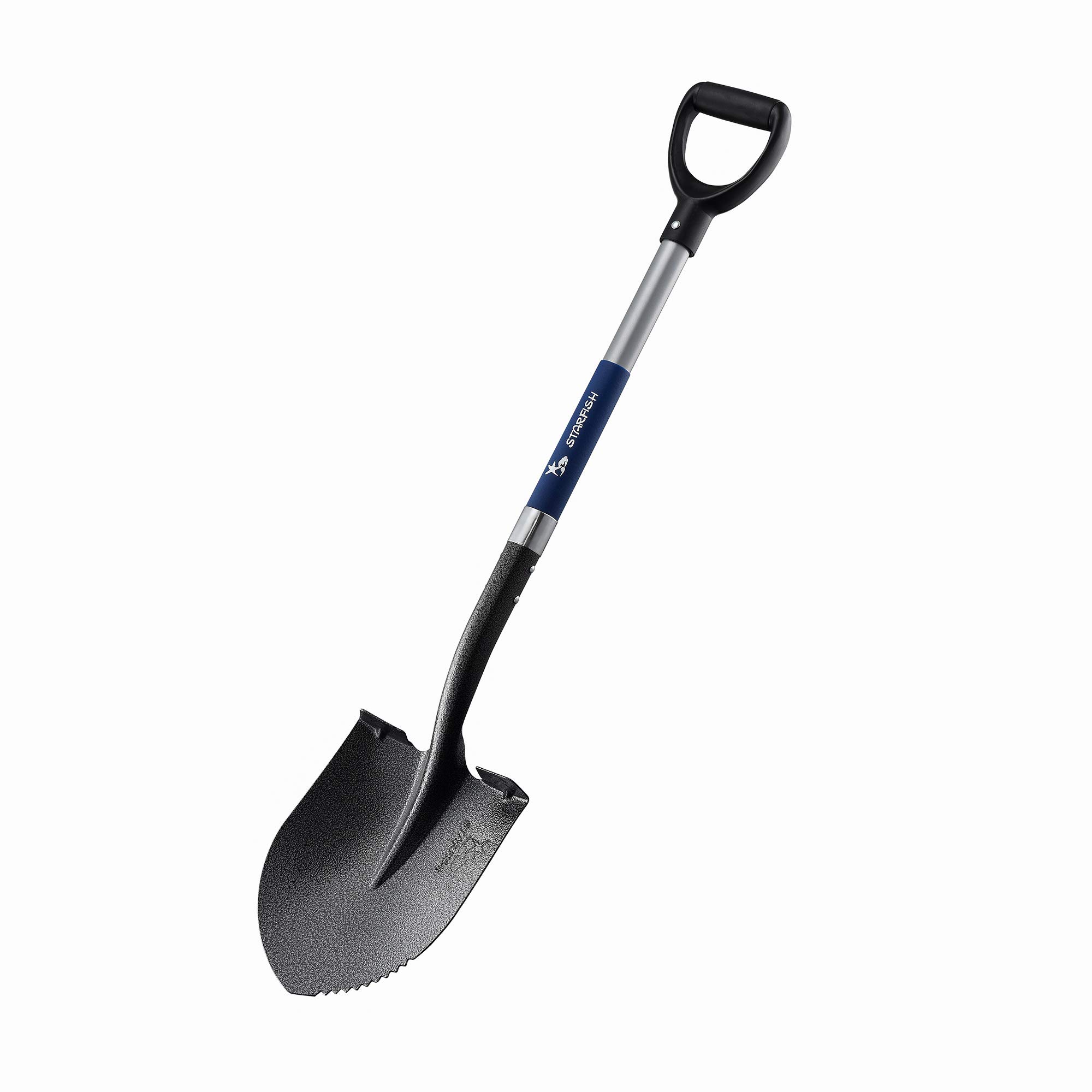MUJO Gardening Digging Shovel with Cushioned D Handle Heavy Duty Garden Spade Shovel for Hard Rocky Soils 41並行輸入品