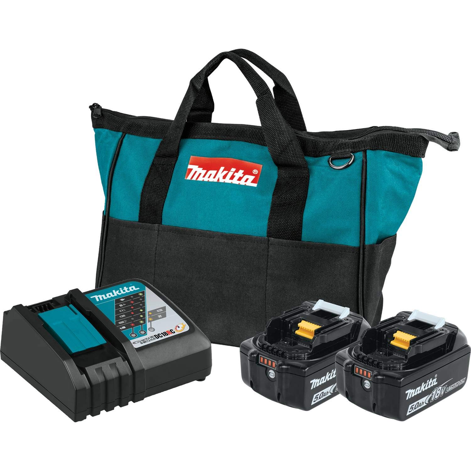 Makita BL1850BDC2 18V LXT Lithium-Ion Battery and Rapid Optimum Charger Starter Pack 5.0Ah並行輸入品