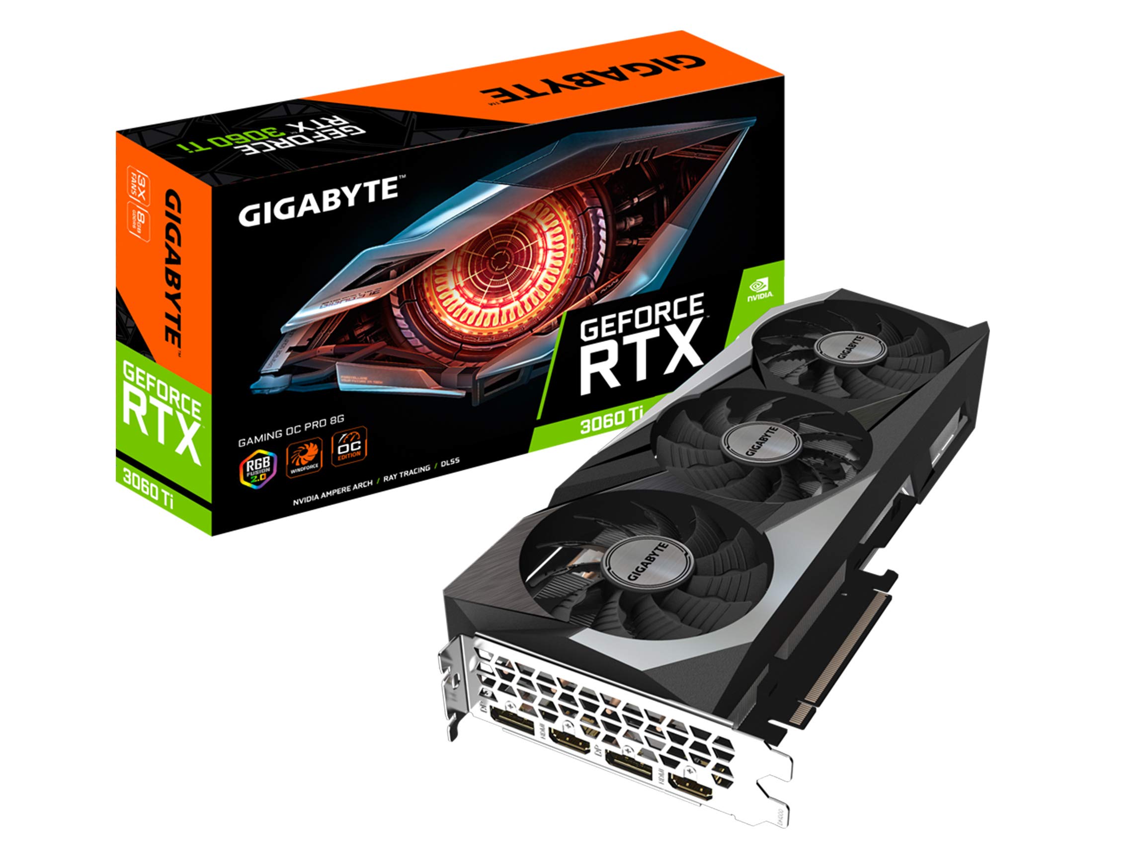 GIGABYTE GeForce RTX 3060 Ti Gaming OC PRO 8G グラフィックカード ウインドフォースファン 8GB 256-Bit GDDR6