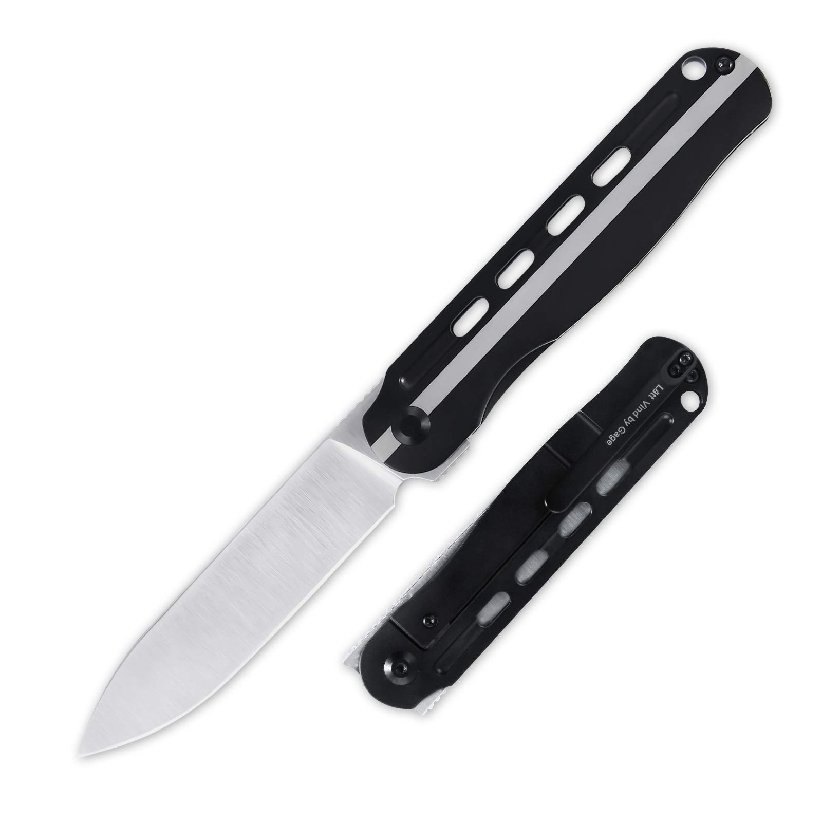 Kizer Titanium Folding Knives S35VN Blade and Black Handle with Pocket Clip Ltt Vind Ki4567A1並行輸入品