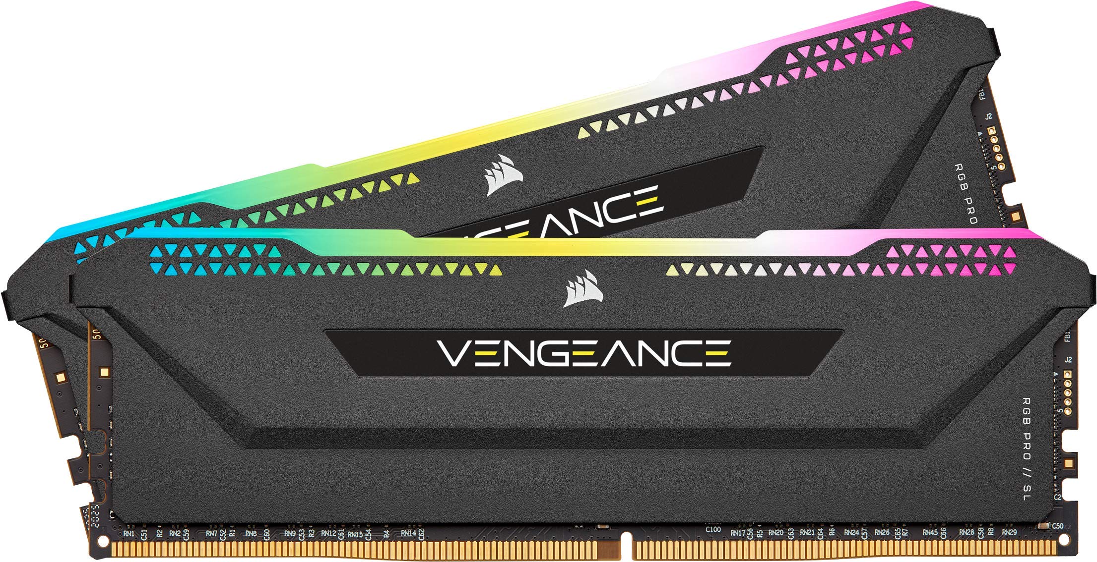 Corsair DDR4-3600MHz デスクトップPC用 メモリ VENGANCE RGB PRO SLシリーズ 16GB 8GB2枚 CMH16GX4M2Z3600C18並