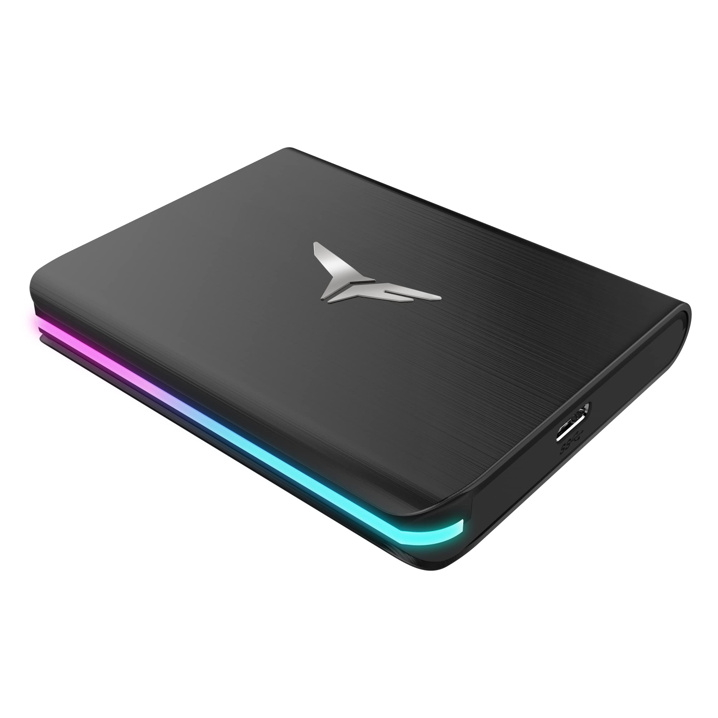 TEAMGROUP T-Force Treasure Touch 1TB Type-C USB 3.2 Gen2 RGB Portable External SSD with 3D NAND TLC - Compatibility with Gami