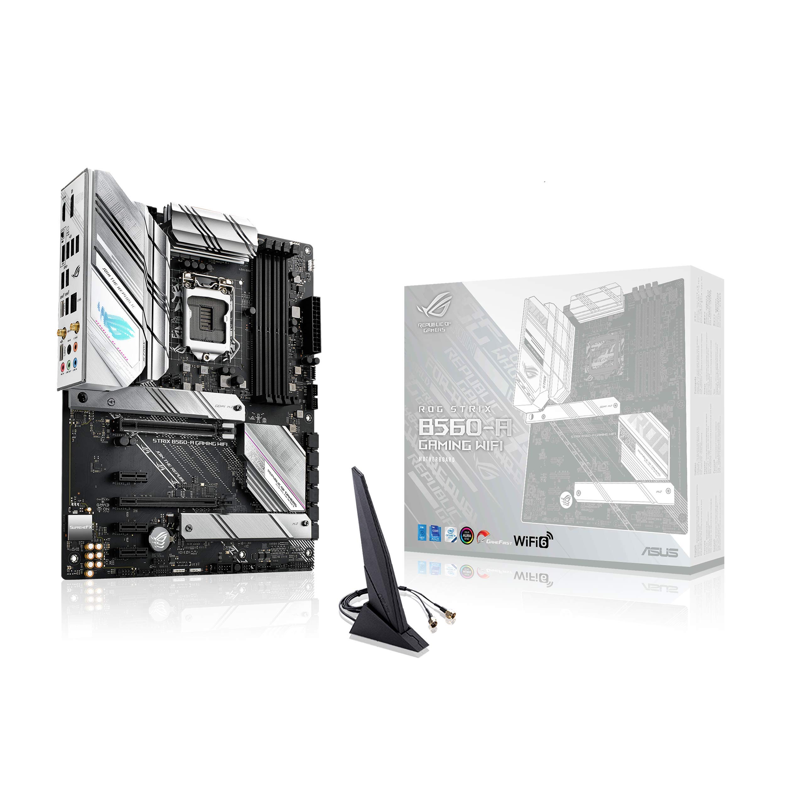 ASUS ROG Strix B560-A Gaming WiFi LGA 1200 Intel 11th10th Gen ATX Motherboard PCIe 4.0 82 Power Stages Two-Way Noise C