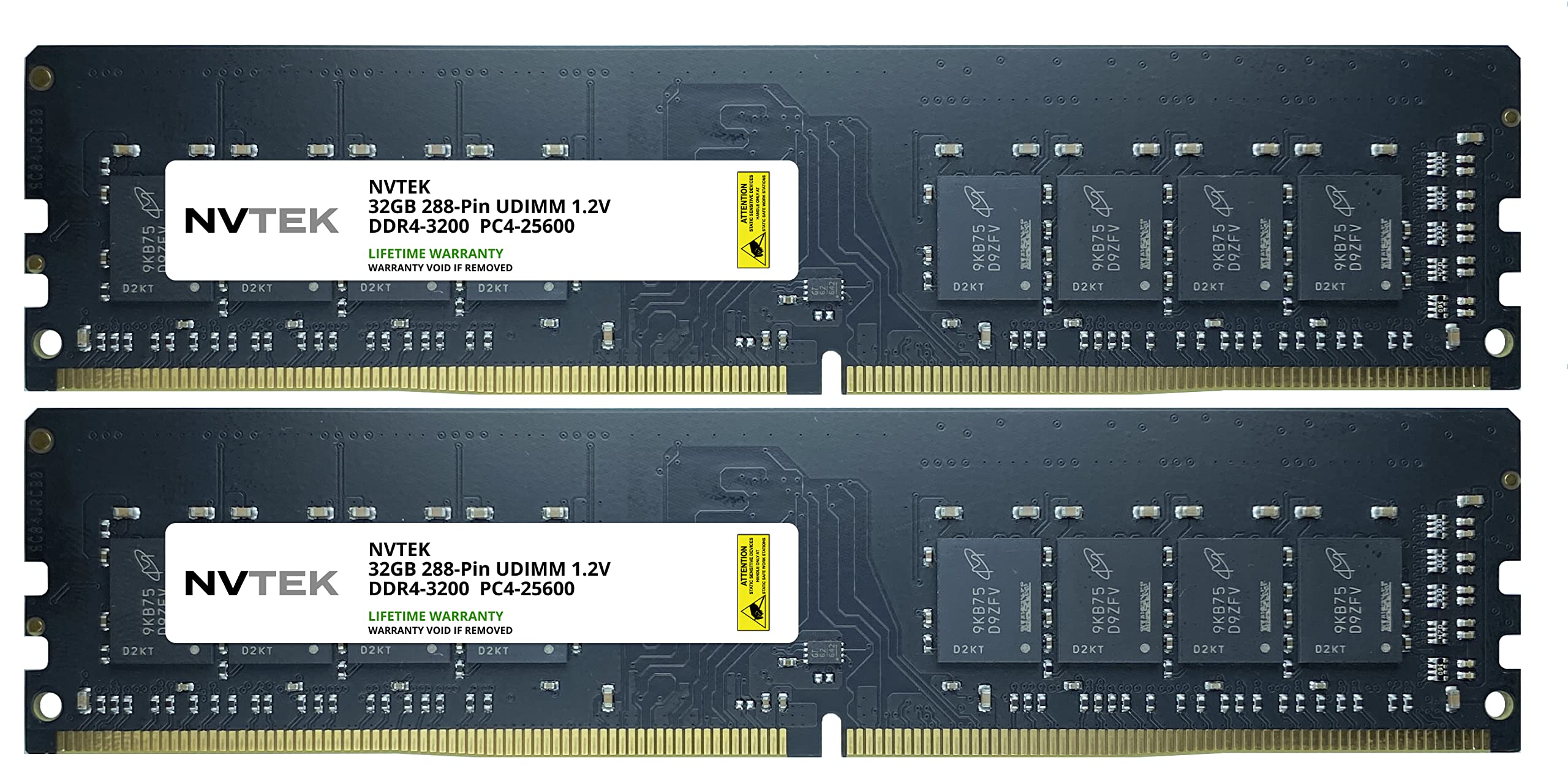 NVTEK 32GB 2x16GB DDR4-3200 PC4-25600 Non-ECC UDIMM デスクトップPC Memory アップグレード並行輸入品