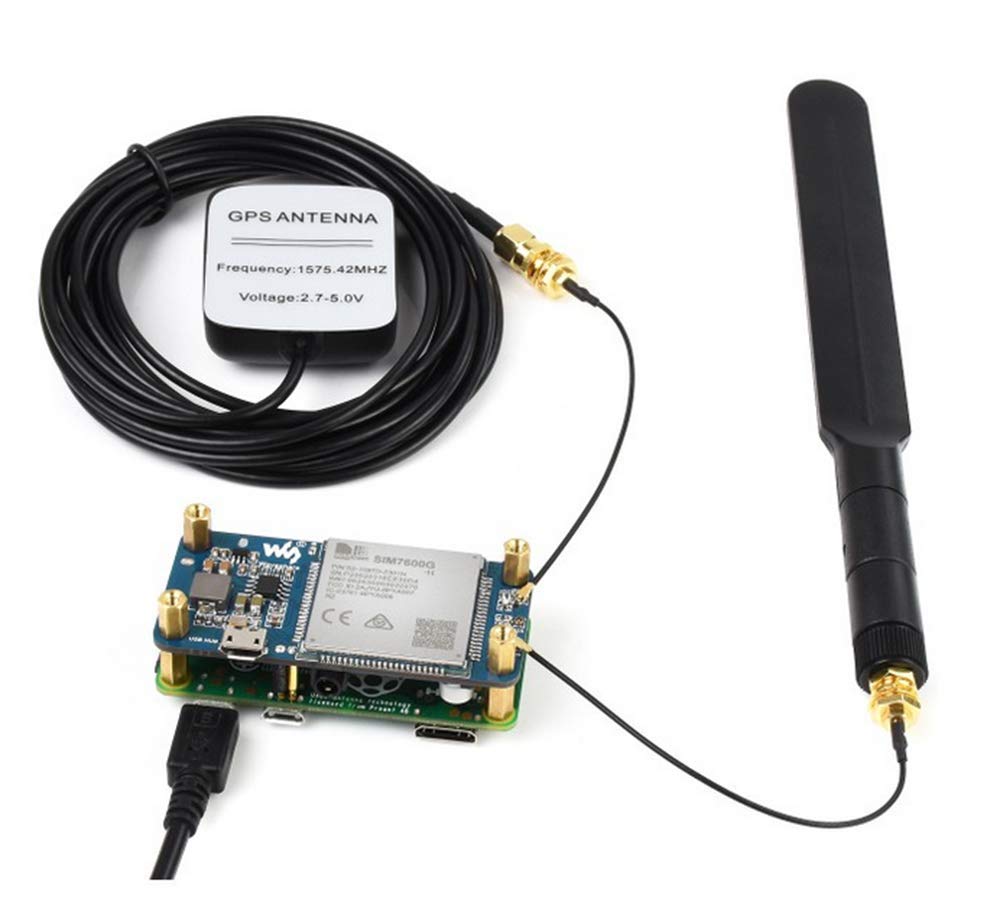LTE Cat-4 4G 3G 2G GNSS Positioning Global Band HAT for Raspberry Pi Based on SIM7600G-H Wireless Communication Telephone