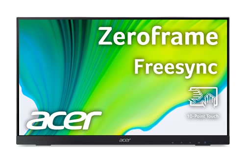 Acer UT222Q bmip 21.5 Full HD 1920 x 1080 10 Point Touch Monitor with AMD FreeSync Technology Up to 75Hz 5ms Display Po