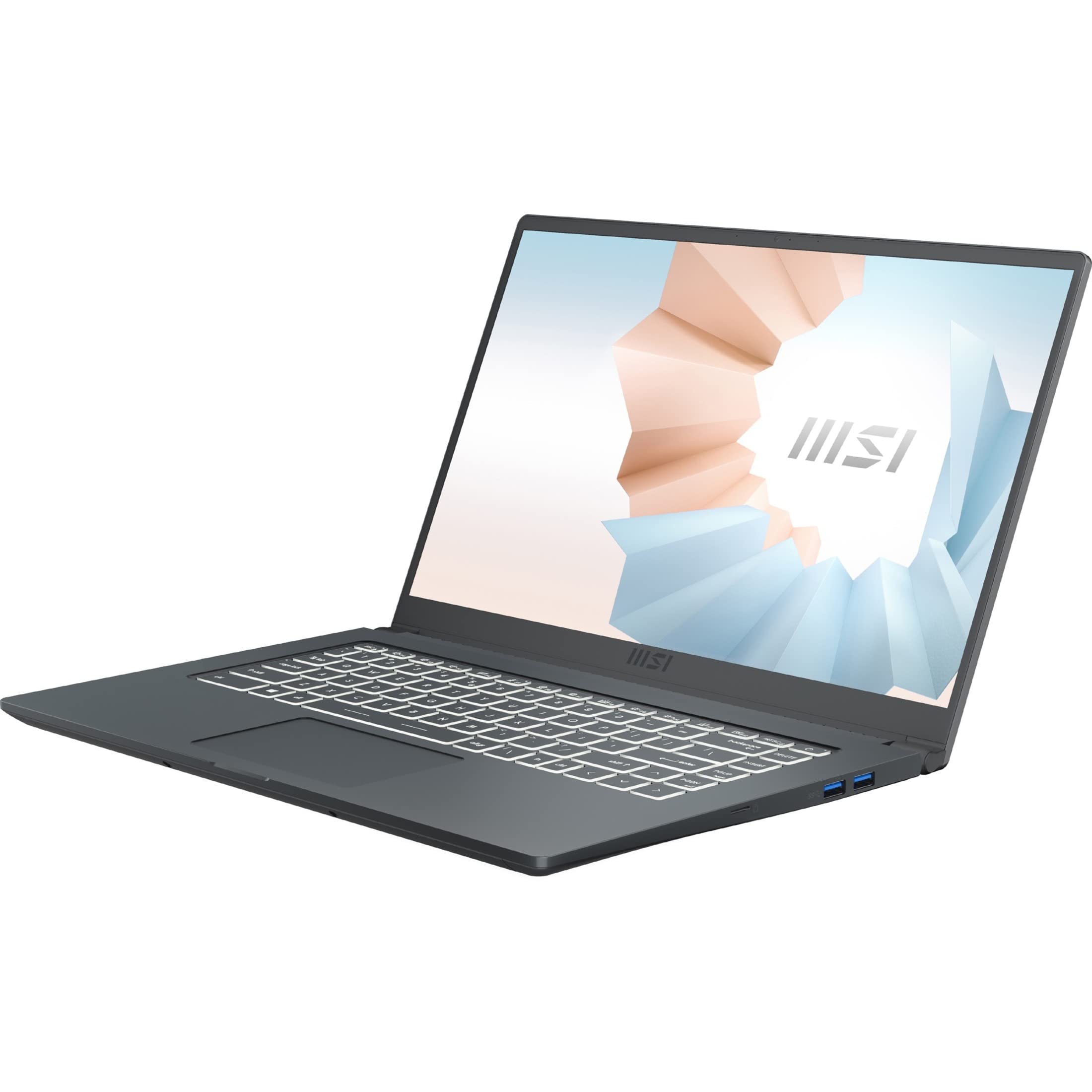MSI Modern 15A Thin and Light Daily Laptop 15.6 FHD 1080p Intel Core i7-1195G7 Intel Iris Xe 8GB 1TB SSD Win10 Carbon