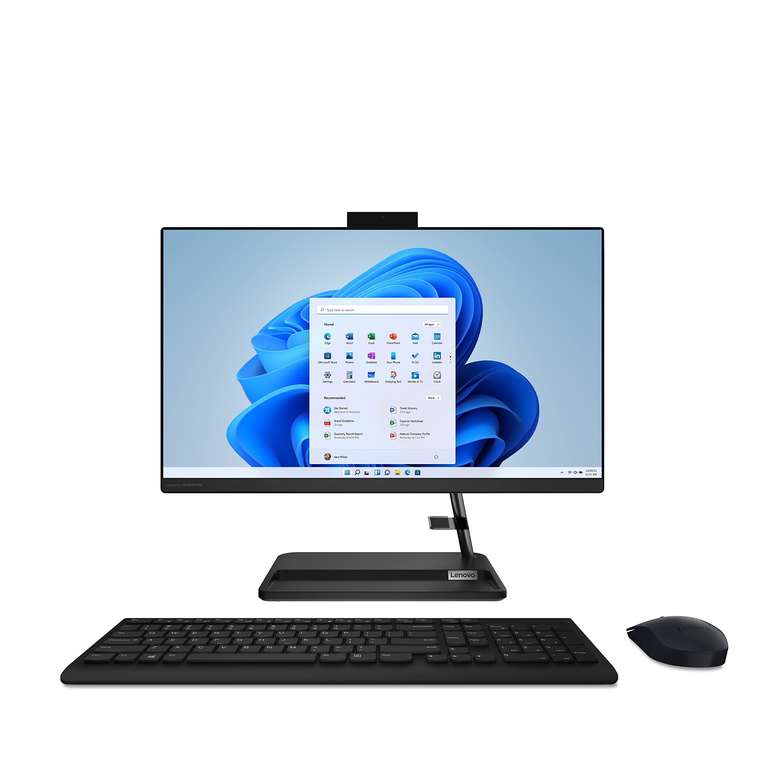 Lenovo IdeaCentre AIO 3i 22 All-in-One Computer Intel Core i3-1115G4 FHD Touch Display 8GB RAM 256GB SSD DVD RW Drive