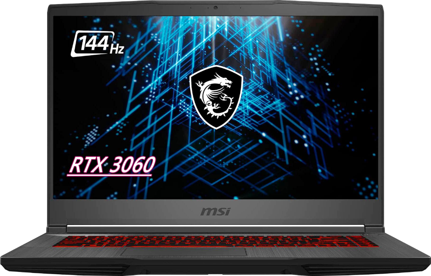 MSI GF65 15.6 144hz Gaming Laptop - Intel Core i5-10500H NVIDIA GeForce RTX3060 Laptop GPU Backlit Keyboard Wi-Fi 6 Window
