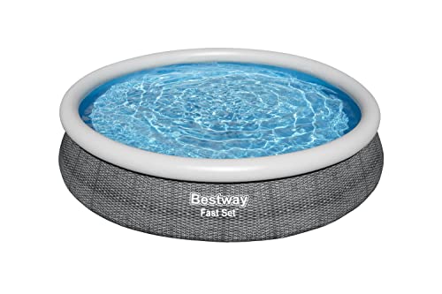 Bestway Fast Set 12 x 30 Inflatable Round Soft Sided Above Ground Pool Set並行輸入品