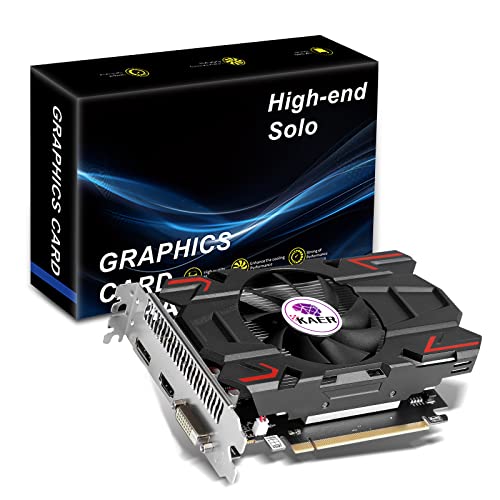 KAER AMD Radeon RX 550 4GB GDDR5 PCゲームビデオグラフィックスカード 3モニター DP HDMI DVI-D 128ビット