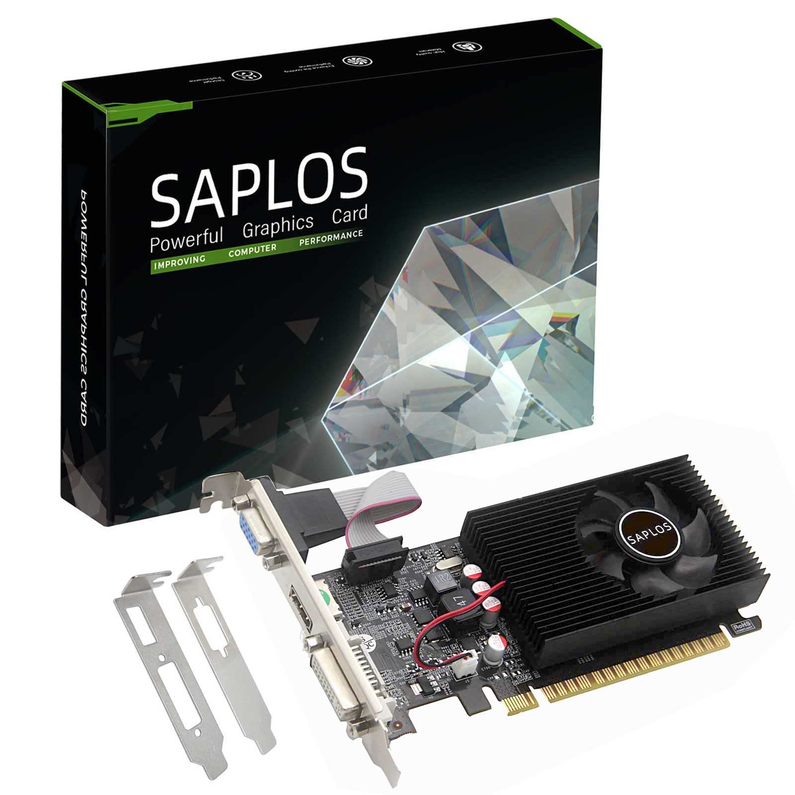 SAPLOS GT 730 グラフィックスカード 4GB DDR3 128ビット VGADVI-DHDMI ビデオカード ゲームPC デスクト