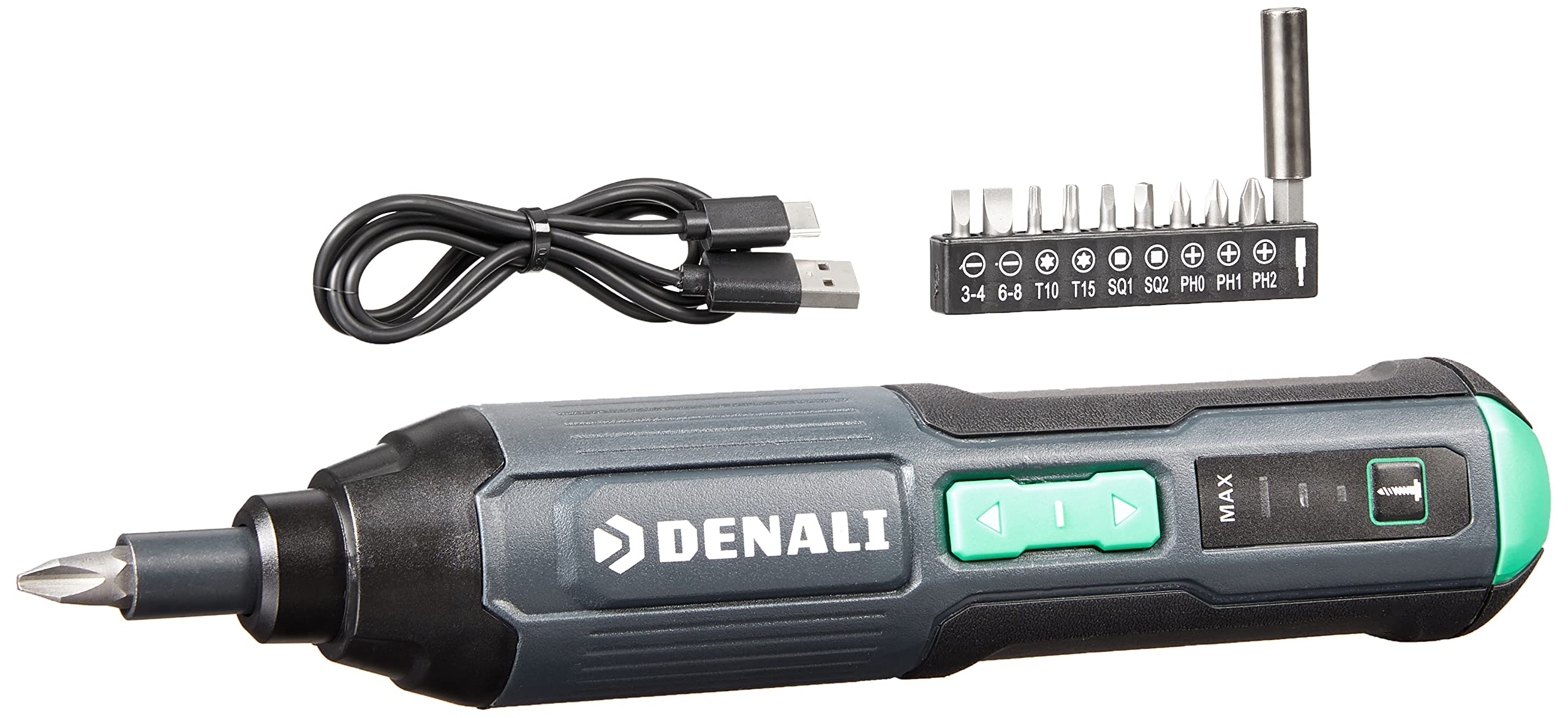Amazon Brand - Denali by SKIL 4V Cordless Stick Screwdriver with 10-Piece Bit Set and USB Cable並行輸入品