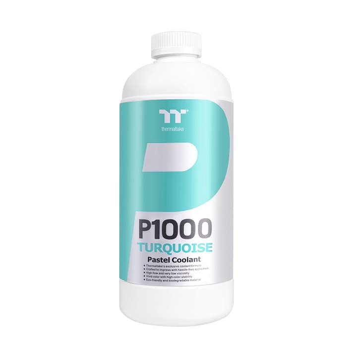 Thermaltake P1000 1000ml New Formula Turquoise Pastel Water Cooling Solution Anti-Corrosion Anti-Freeze Minimize Airlock CL-W