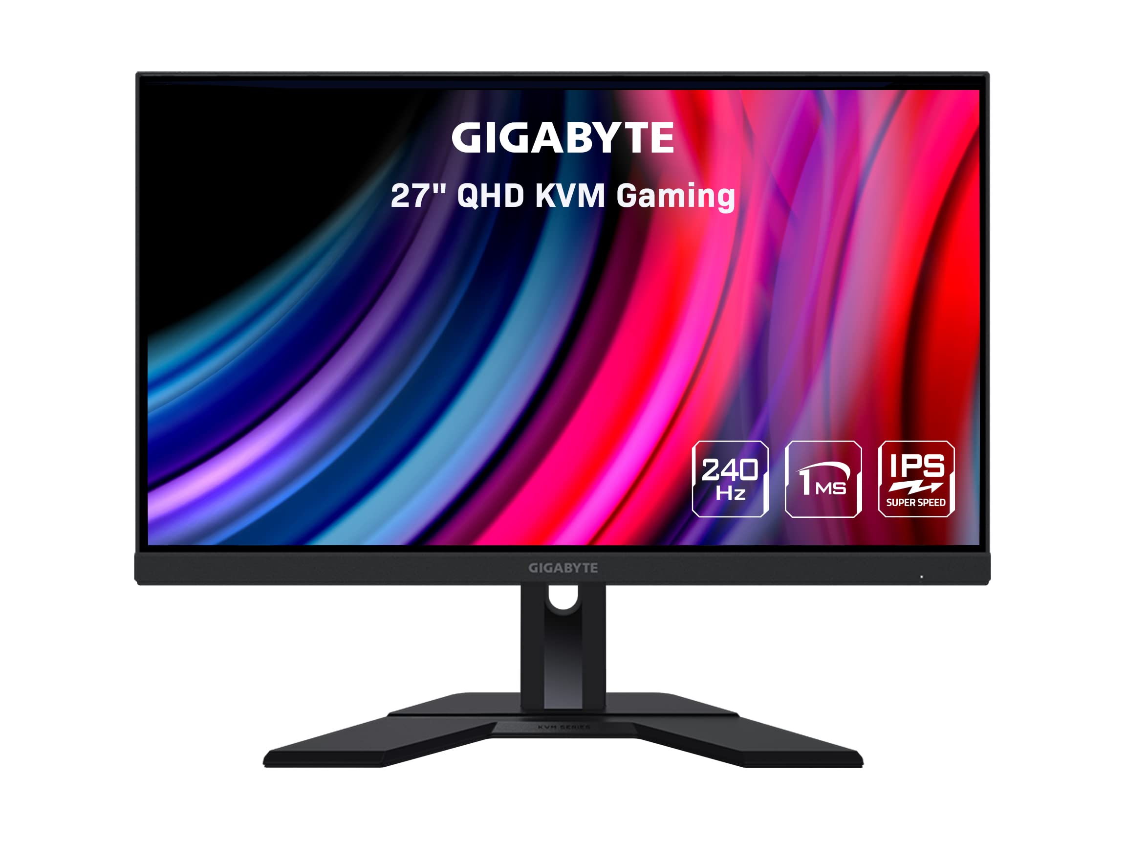GIGABYTE M27Q PRO 27 165Hz 1440P -KVM Gaming -Monitor 2560 x 1440 SS IPS Display 1ms GTG Response Time 98 DCI-P3 1x