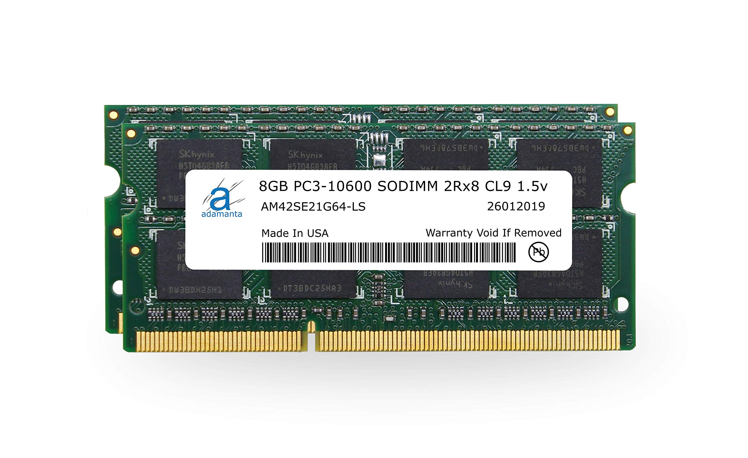 Adamanta 16GB 2x8GB Dell Latitude E6520 E6510 E6420 E6320 E6220 E5520 E5420 DDR3L 1333Mhz PC3-10600 SODIMM 2Rx8 CL9 1.5v