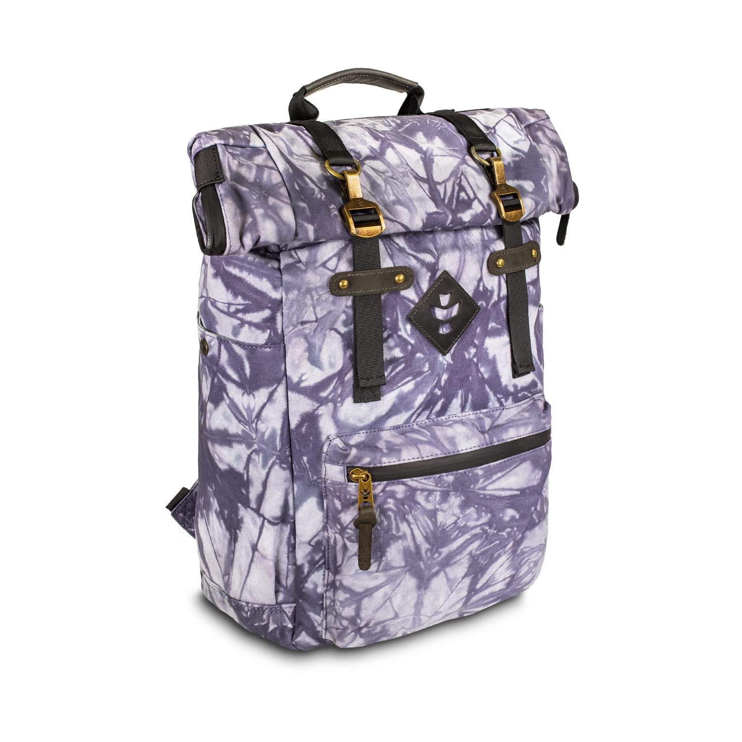 Revelry Supply The Drifter - Smell Proof Water Resistant Lockable Rolltop Travel Backpack for Outdoors Nature Exploring