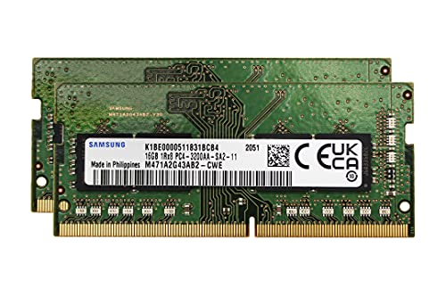 Sam オリジナル 32GB 2x16GB DDR4 3200MHz PC4-25600 SODIMM 1Rx8 CL22 1.2v ゲーミングノートパソコン ノート