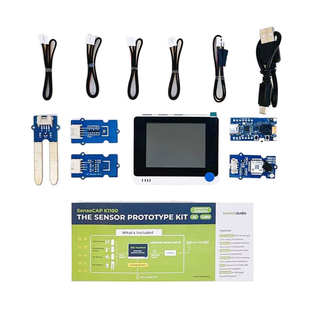 Seeed Studio SenseCAP K1100 - The Sensor Prototype Kit with LoRa and AI Compatible with Arduino. SenseCraft Open-Source Prot