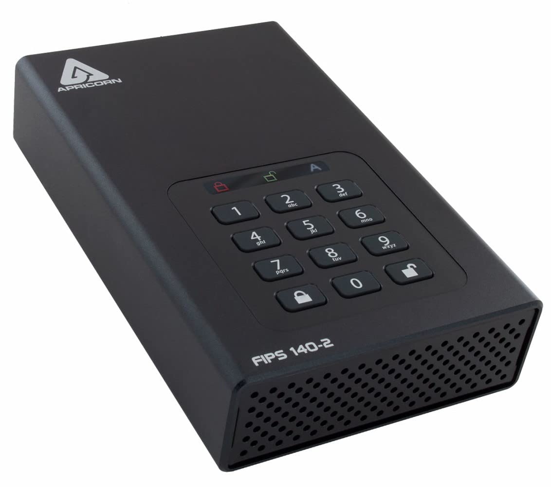 Apricorn Aegis Desktop Padlock 20 TB FIPS 140-2 Validated 256-Bit Encrypted Hard Drive ADT-3PL256F-20TB並行輸入品