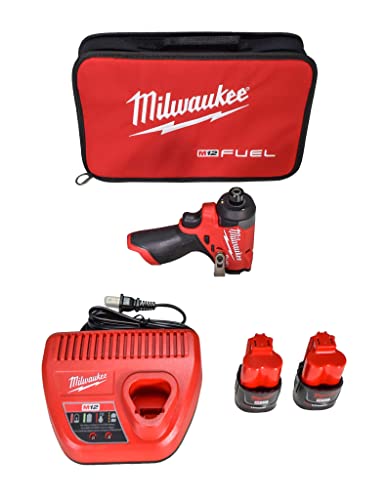 Milwaukee 3453-22 12V Fuel 14 Cordless Hex Impact Driver Kit with 2 2.0Ah Lithium Ion Batteries Charger Tool Bag並行