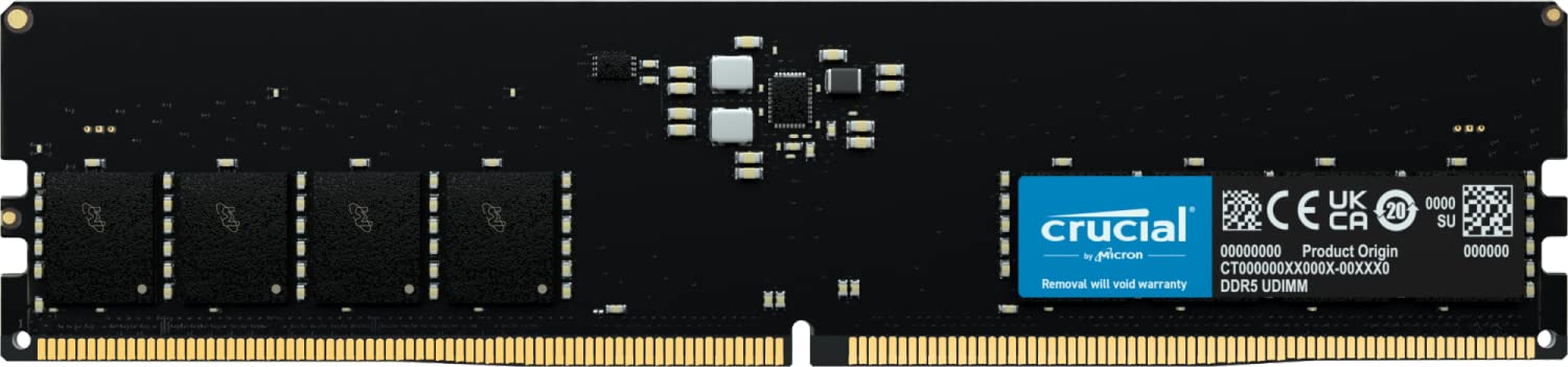 Crucial RAM 16GB DDR5 5600MHz 5200MHzまたは4800MHz デスクトップメモリ CT16G56C46U5並行輸入品