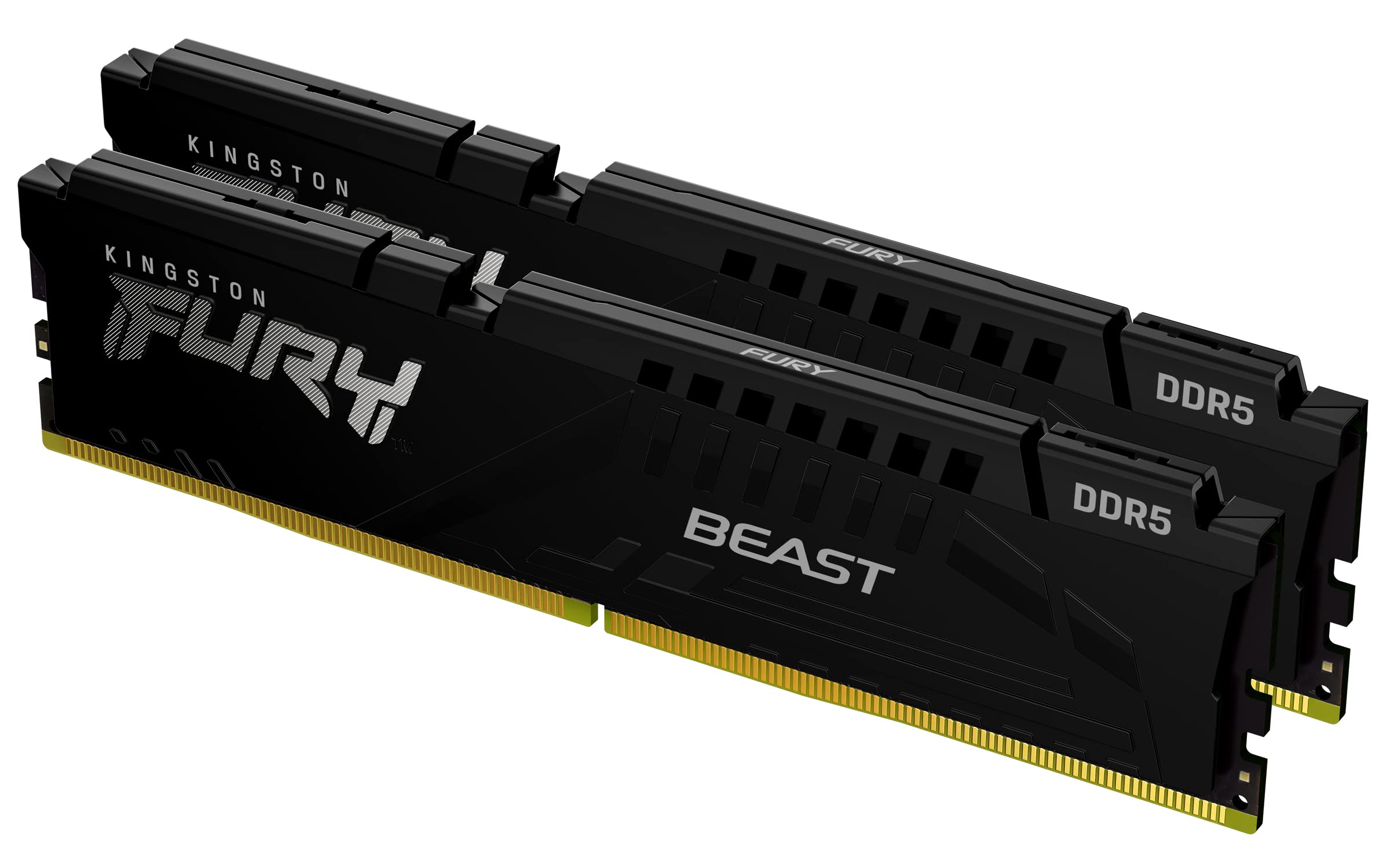 Kingston Fury Beast 64GB 2x32GB 6000MTs DDR5 CL40 Desktop Memory Kit of 2 Intel XMP Plug N Play KF560C40BBK2-64並
