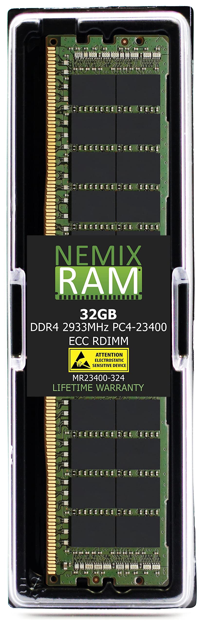 NEMIX RAM 32GB 1X32GB DDR4-2933 PC4-23400 ECC RDIMM レジスタードサーバーメモリアップグレード Dell Power