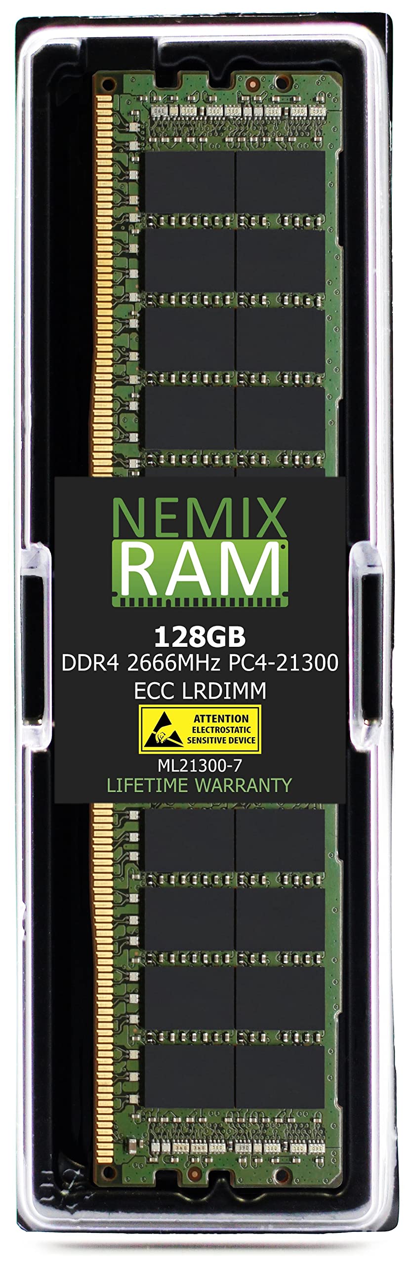NEMIX RAM 128GB 1X128GB DDR4-2666 PC4-21300 ECC LRDIMM 負荷軽減サーバーメモリアップグレード EMC Dell Powe