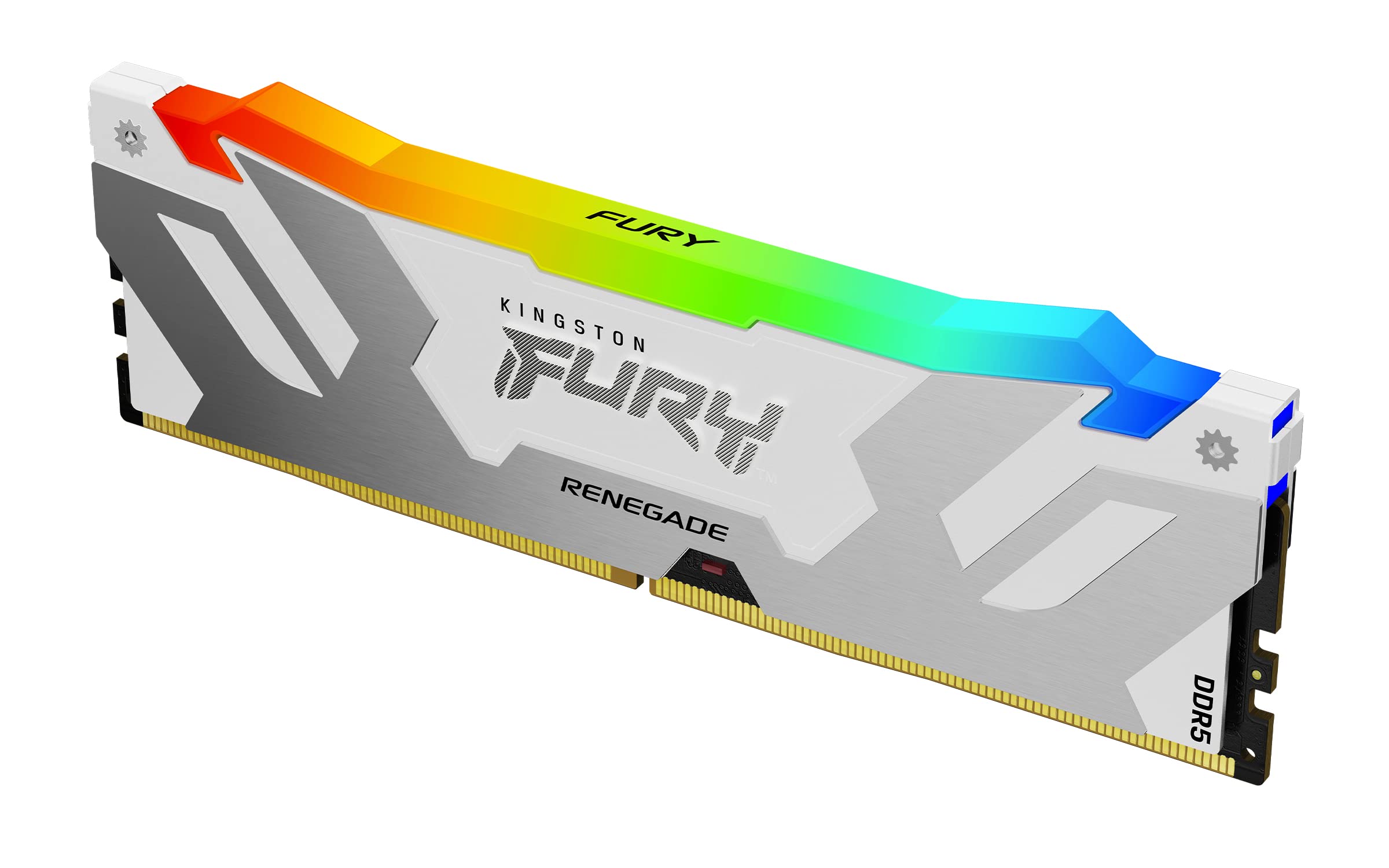 Kingston Fury Renegade White RGB 32GB 2x16GB 6400MTs CL32 DDR5 DIMM Infrared Syncing Fury CTRL Software Overclocking